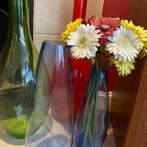 Oversized glass vases